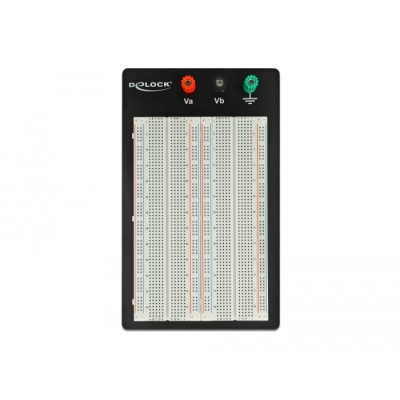 Delock Experimental Breadboard with base plate 1260/400 contacts 2