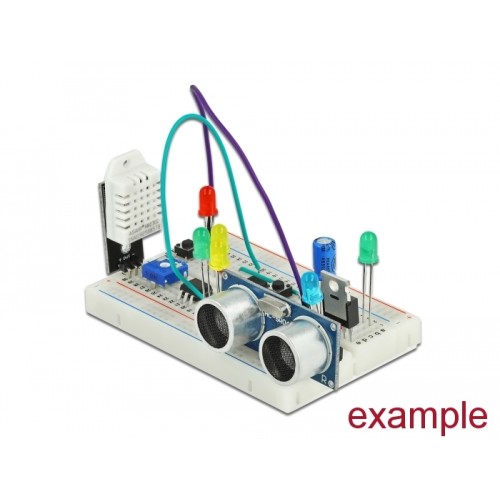 Delock Experimental Breadboard with base plate 1260/400 contacts