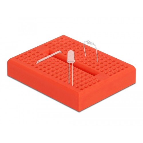 Delock Experimental Mini Breadboard 170 contacts red