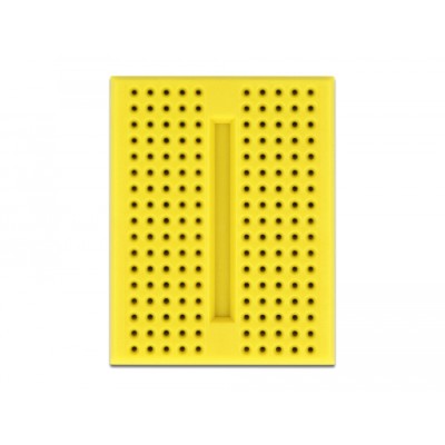 Delock Experimental Mini Breadboard 170 contacts yellow 2
