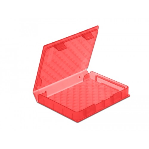 Delock Protection Box for 2.5″ HDD / SSD red