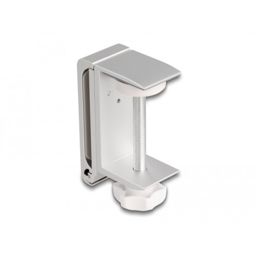 Delock Headphone Holder adjustable for desk mounting aluminium silver