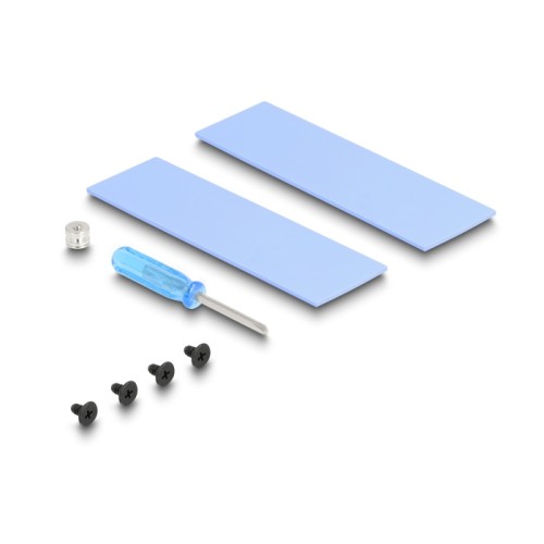 Delock Heat sink with Fan for M.2 SSD 2280 black