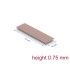 Delock Thermal Conductive Pad 70 x 20 x 0.75 mm for M.2 modules 3.0 W/mK - non-silicone