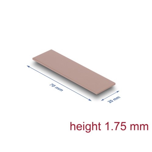 Delock Thermal Conductive Pad 70 x 20 x 1.75 mm for M.2 modules 3.0 W/mK - non-silicone