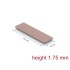 Delock Thermal Conductive Pad 70 x 20 x 1.75 mm for M.2 modules 3.0 W/mK - non-silicone