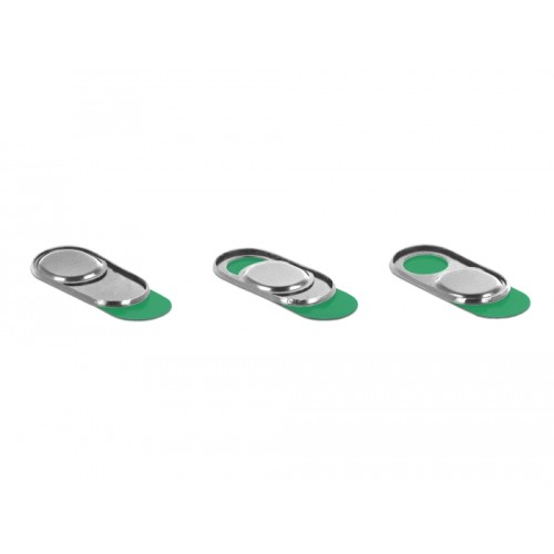 Delock Webcam Cover for Laptop, Tablet and Smartphone 3 pack silver