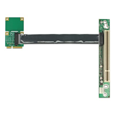 Delock Riser Card Mini PCI Express  1 x PCI with flexible cable 13 cm left insertion 2