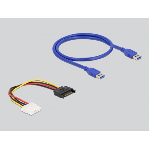 Delock Riser Card PCI Express x1 to x16 with 60 cm USB cable