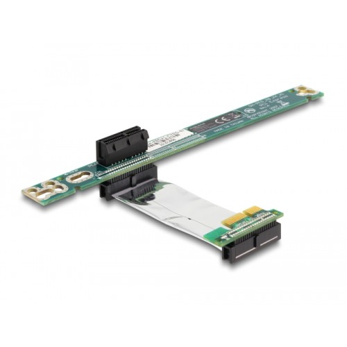 Delock Riser Card PCI Express x1  x1 with flexible cable 7 cm