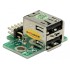 Delock USB Pinheader male to 2 x USB 2.0 female - up