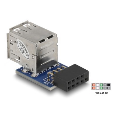 Delock USB pin header female  2 x USB 2.0 female - up 2