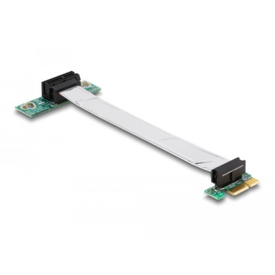Delock Riser Card PCI Express x1  x1 with flexible cable 13 cm left insertion
