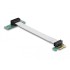 Delock Riser Card PCI Express x1  x1 with flexible cable 13 cm left insertion