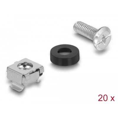 Delock Rack Mounting Set 20 pieces