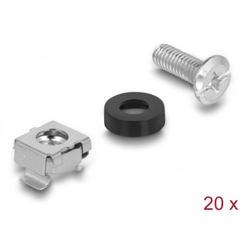 Delock Rack Mounting Set 20 pieces