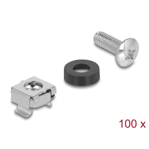 Delock Rack Mounting Set for 10″ and 19″ 100 pieces