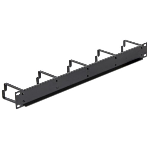 Delock 19″ Cable Management Panel black