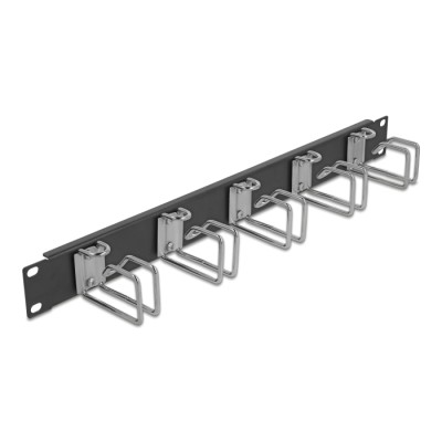 Delock 19″ Cable Management Panel black
