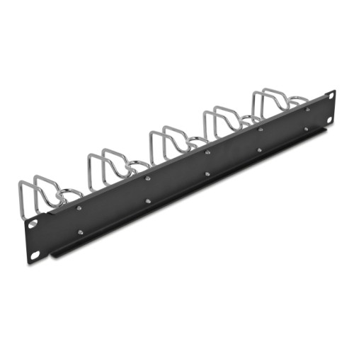 Delock 19″ Cable Management Panel black