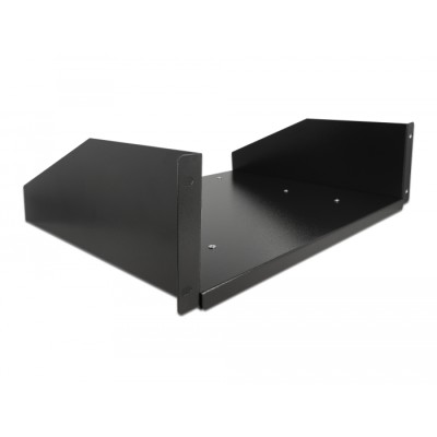 Delock 19-inch pull-out shelf 3U, black
