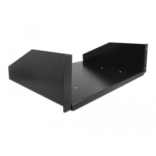 Delock 19-inch pull-out shelf 3U, black