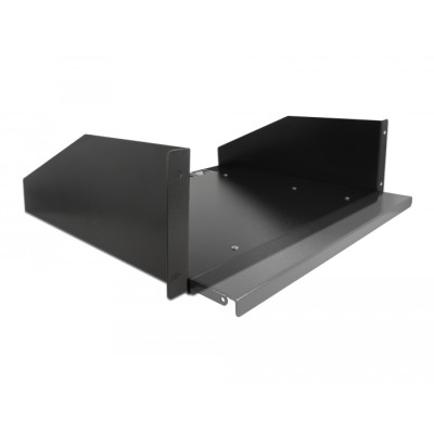 Delock 19-inch pull-out shelf 3U, black 2