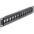 Delock 10″ Keystone Patch Panel 12 Port black