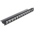 Delock 19″ Keystone Patch Panel 24 Port staggered black