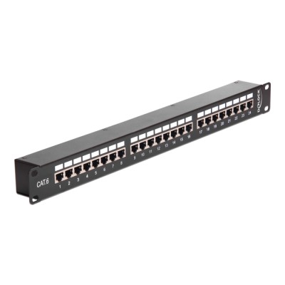 Delock 19″ Coupler Patch Panel 24 Port Cat.6