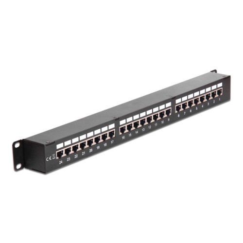 Delock 19″ Coupler Patch Panel 24 Port Cat.6
