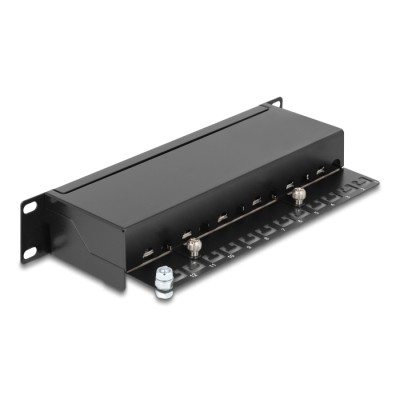 Delock 10″ Patch Panel 12 Port Cat.6 black 2