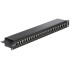 Delock 19″ Patch Panel 24 Port Cat.6 black