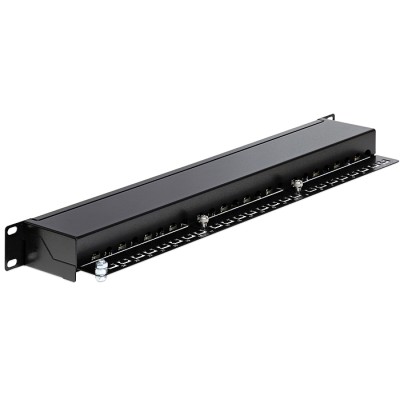 Delock 19″ Patch Panel 24 Port Cat.6 black 2