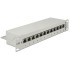 Delock 10″ Patch Panel 12 Port Cat.6 grey