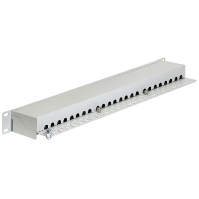 Delock 19″ Patch Panel 24 Port Cat.6 grey 2