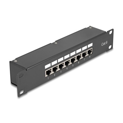 Delock 10″ Coupler Patch Panel 8 Port Cat.6