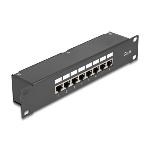 Delock 10″ Coupler Patch Panel 8 Port Cat.6