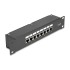 Delock 10″ Coupler Patch Panel 8 Port Cat.6