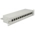 Delock 10″ Patch Panel 12 Port Cat.6A grey