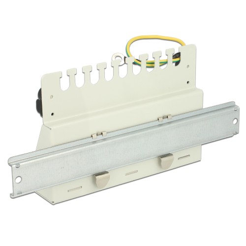 Delock Keystone Desktop Patch Panel 12 Port grey