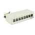 Delock Keystone Desktop Patch Panel 8 Port grey