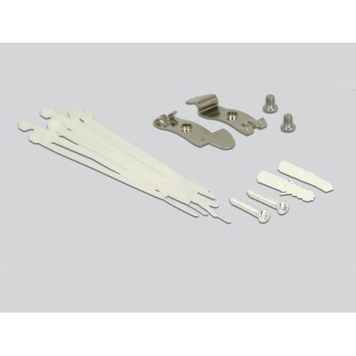 Delock Keystone Desktop Patch Panel 8 Port grey