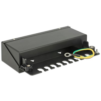 Delock Keystone Desktop Patch Panel 8 Port black 2