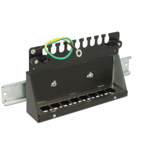 Delock Keystone Desktop Patch Panel 8 Port black