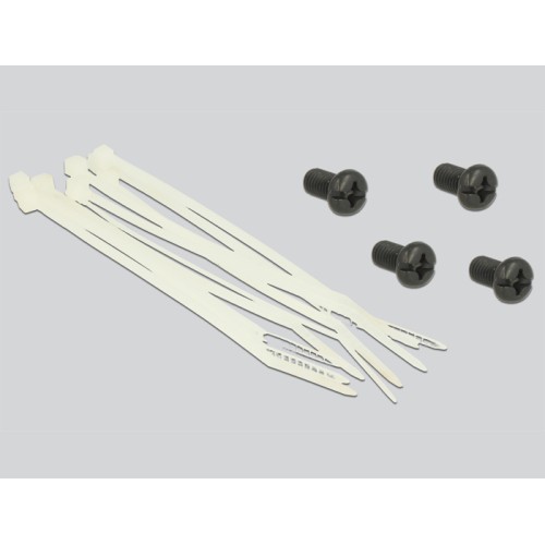 Delock 19″ Keystone Patch Panel 24 Port rotatable black