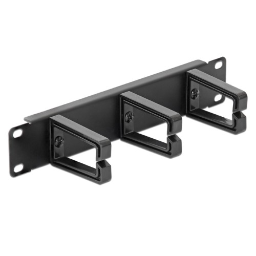 Delock 10″ Cable Management Panel black