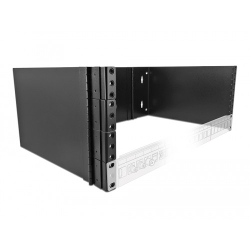 19″ Wall Mount Rack 4U foldable black