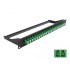 Delock 19″ Fibre Patch Panel 24 port LC Duplex green