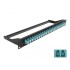 Delock 19″ Fibre Patch Panel 24 port LC Duplex aqua